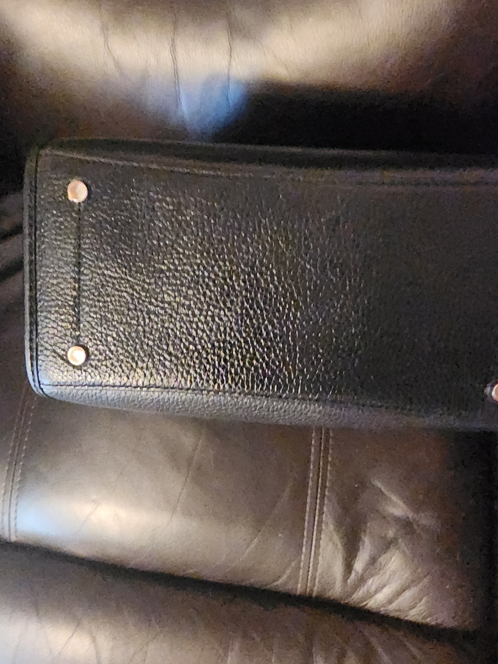 kate spade New York Black Leather Tote Bag - Picture 5 of 9